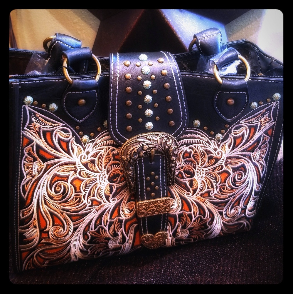 Conceled Carry Embroidered Purse